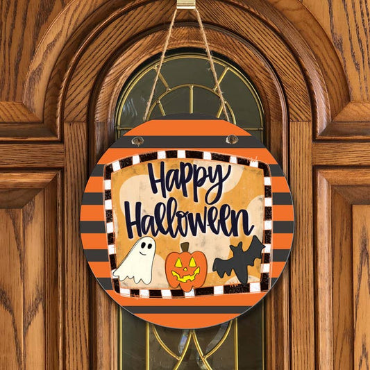 15" Happy Halloween Door Hanger