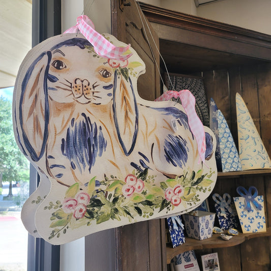 Rabbit Canvas Door Hanger