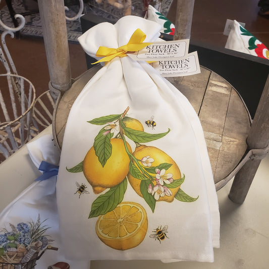 Lemon Tea Towel Set of 2