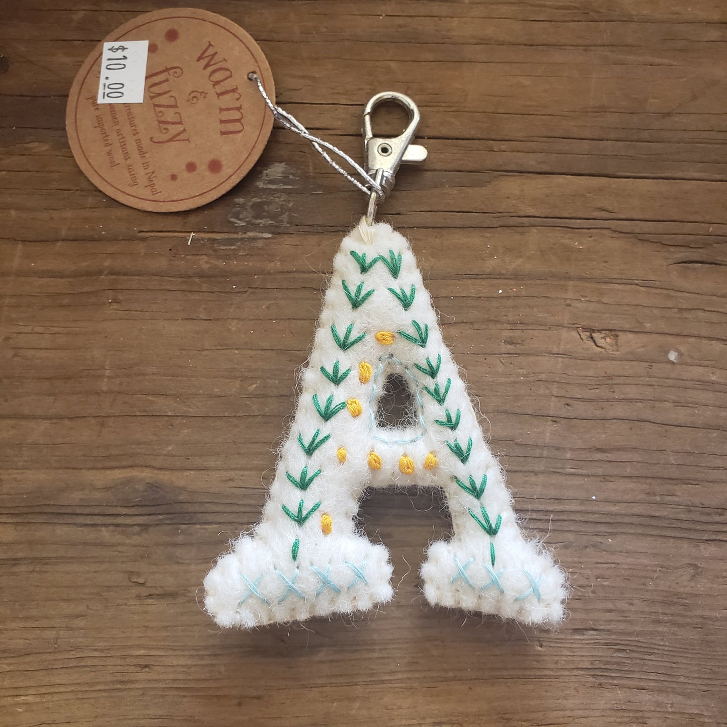 Wool Embroidered Key Chain