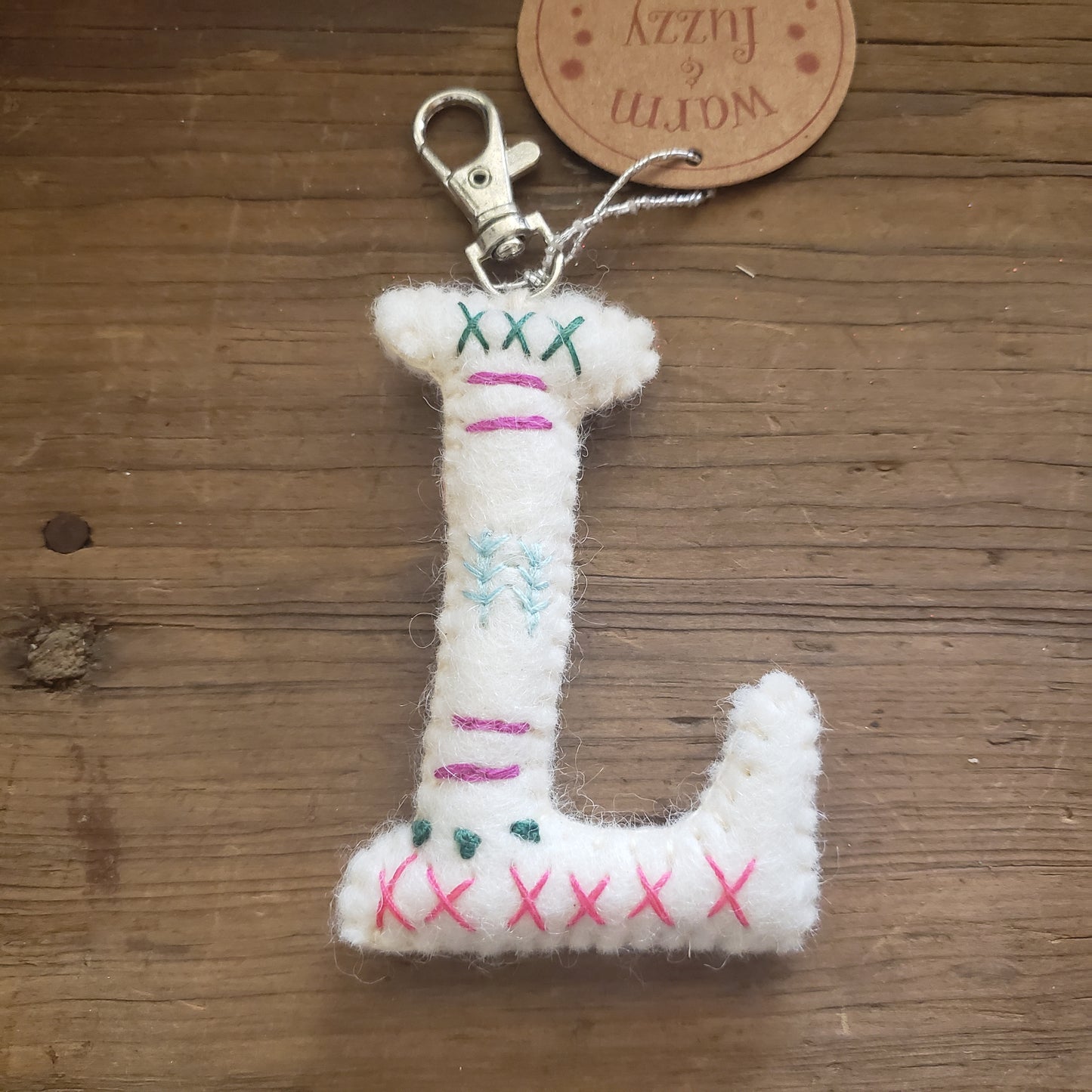 Wool Embroidered Key Chain