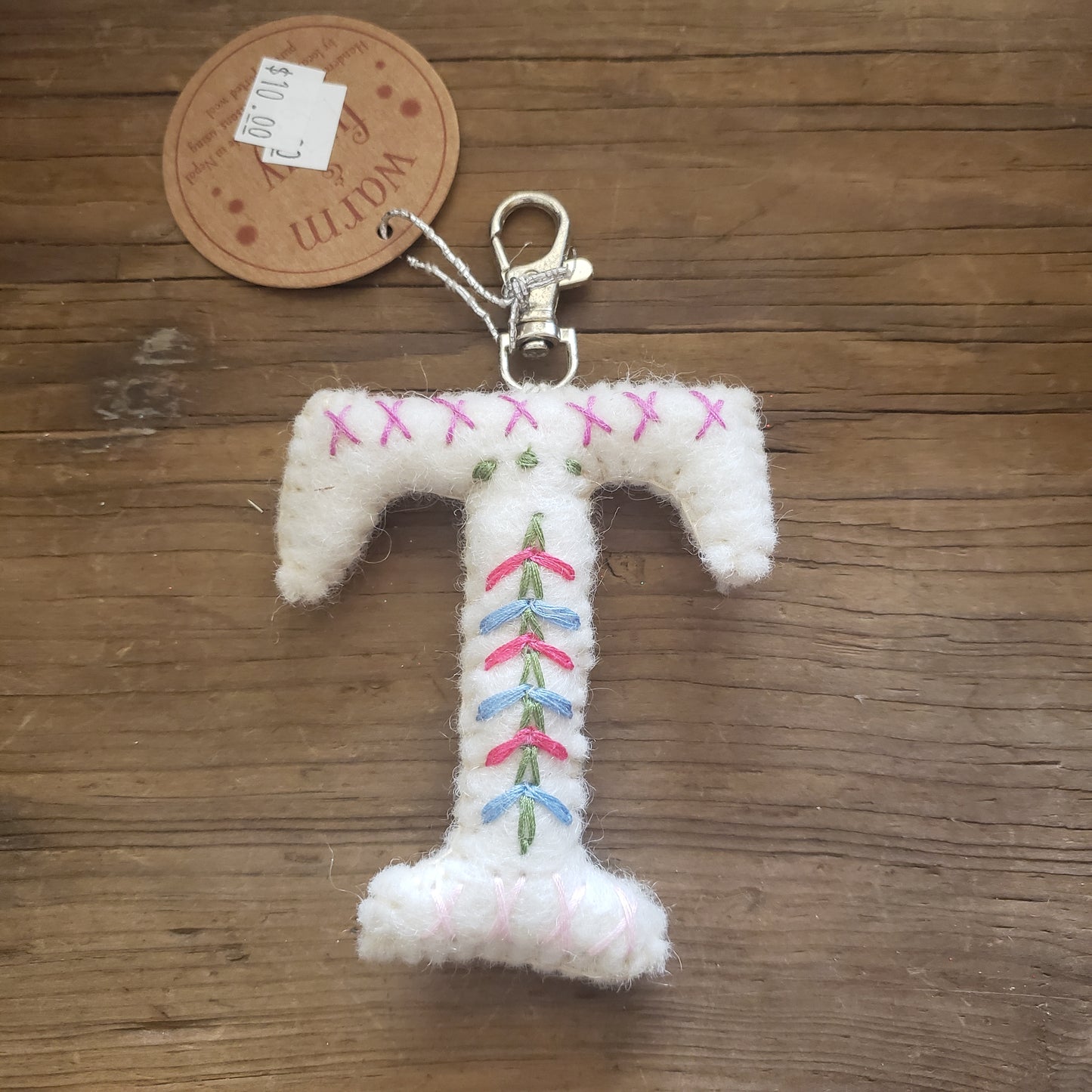 Wool Embroidered Key Chain