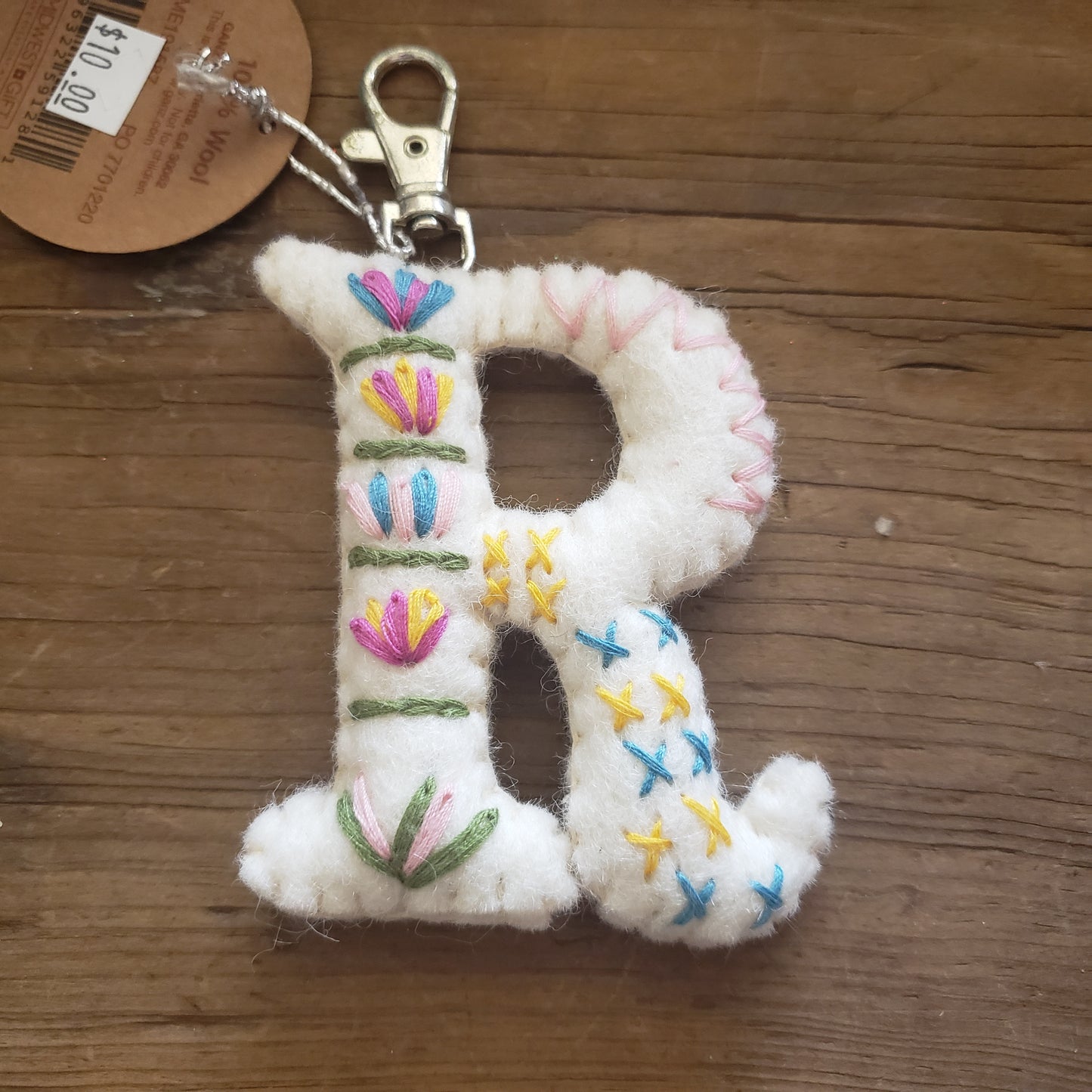 Wool Embroidered Key Chain