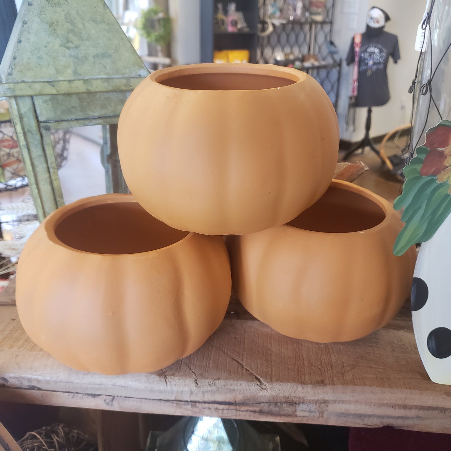 Terra Cotta Pumpkin Pots