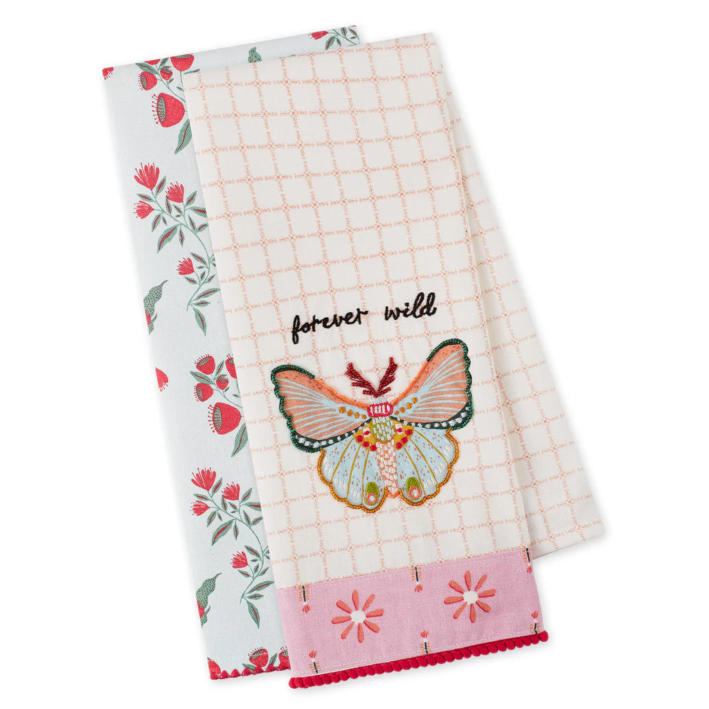 Butterfly Dishtowel Set of 2