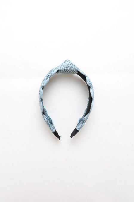 Blue Scallop Headband