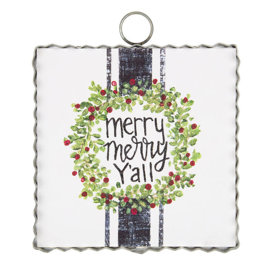 Round Top Merry Merry Y'all Mini Print