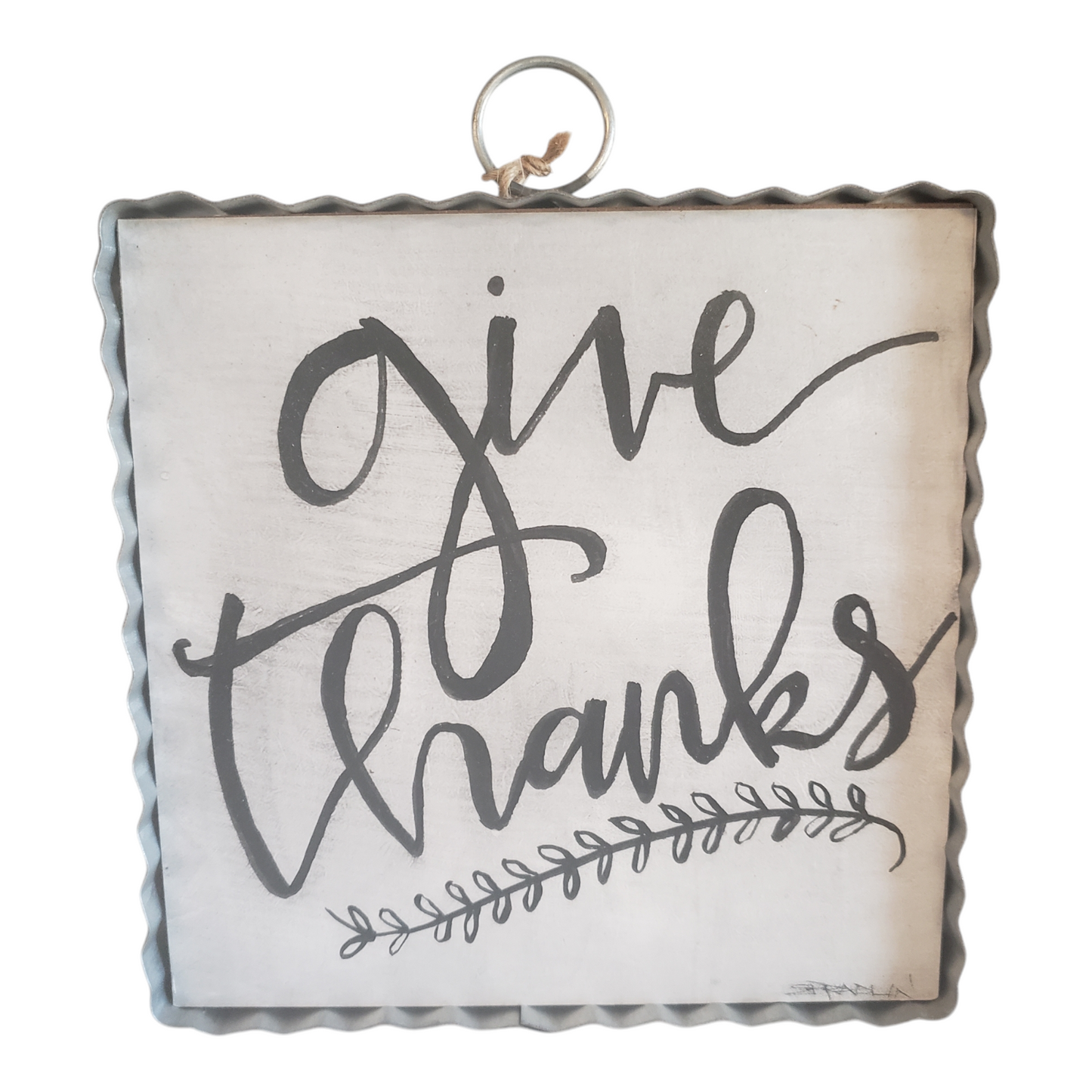 Round Top Give Thanks Mini Print