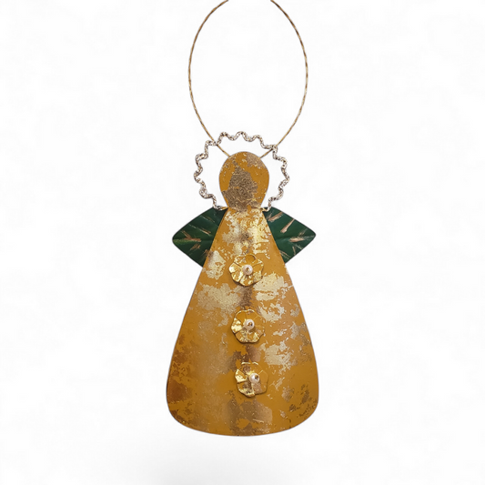 Heavenly Host Angel Gold Ornament