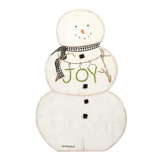 Round Top Reversible Pumpkin Stack/Snowman Stake Large