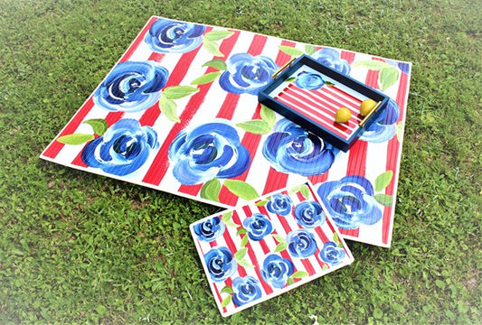 Fourth of July Bamboo Floor Mat